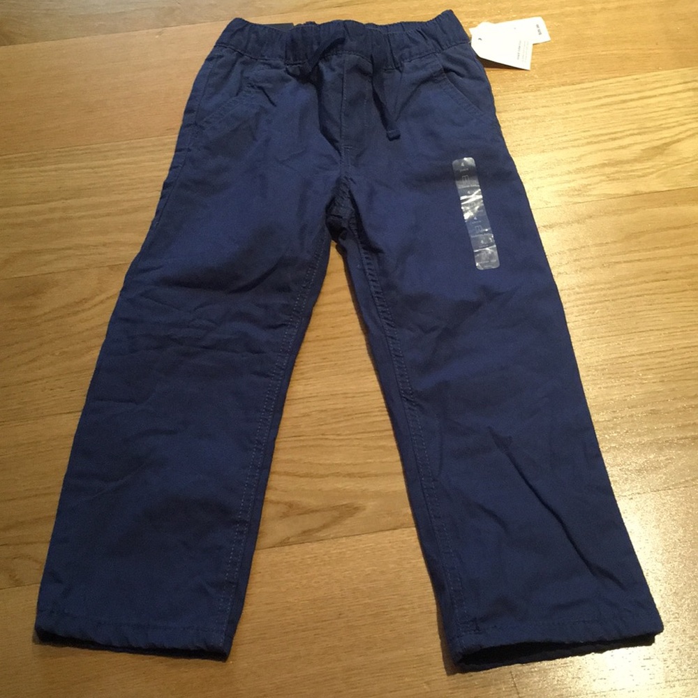 gap dark blue lined interior pull-on pants. Size 4